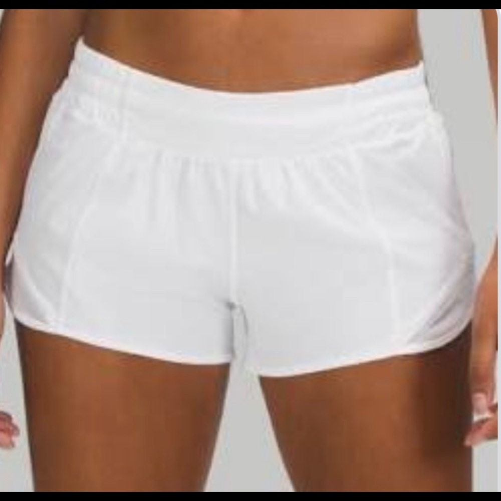 white lululemon shorts ❕size 0❕2.5”